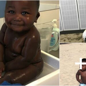The young African mother displayed images of her handsome son, who has gorgeous ebony complexion